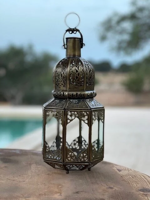 Antique brass lantern deals
